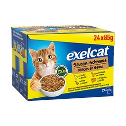 Exelcat Pouch Délices en Sauce Volaille 24x85g image