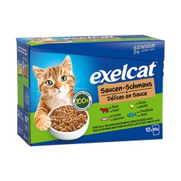 Exelcat Pouch Délices en Sauce Mix Selection Senior 12x85g image