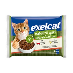 Exelcat "Naturellement Bon" Classic Viande 4x85g image