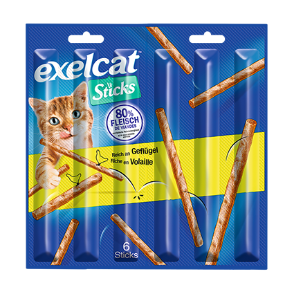 Exelcat Sticks Geflügel 6x6g