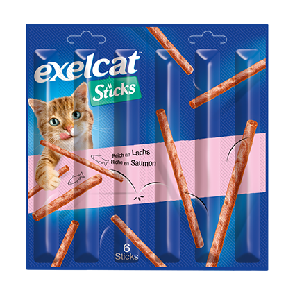 Exelcat Sticks Lachs 6x6g