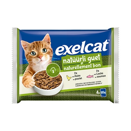Exelcat Natüürli Guet Top Mix 4x85g Beutel