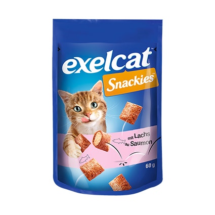 Exelcat Snackies Lachs 60g